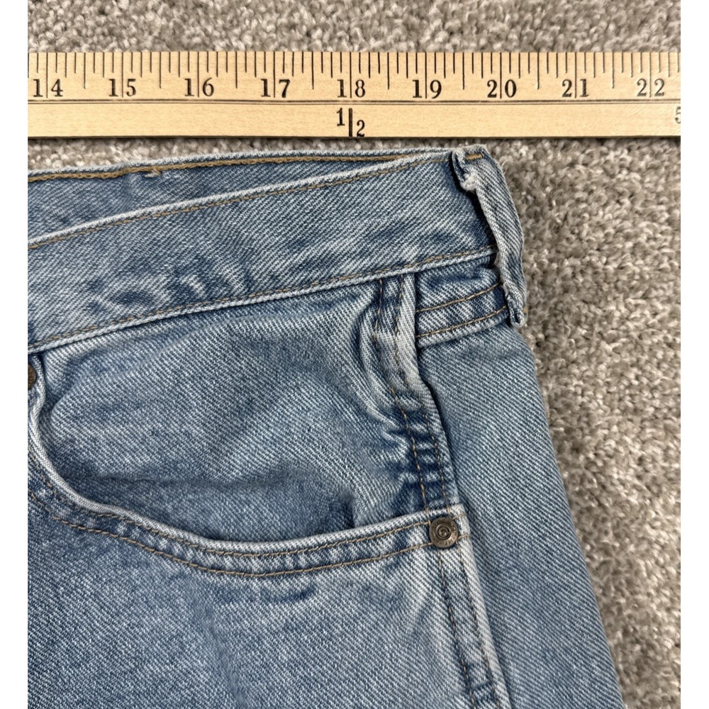 Wrangler Blues Men's Bootcut Jeans 40x30 Blue Denim Classic Cotton Casual - Picture 3 of 13